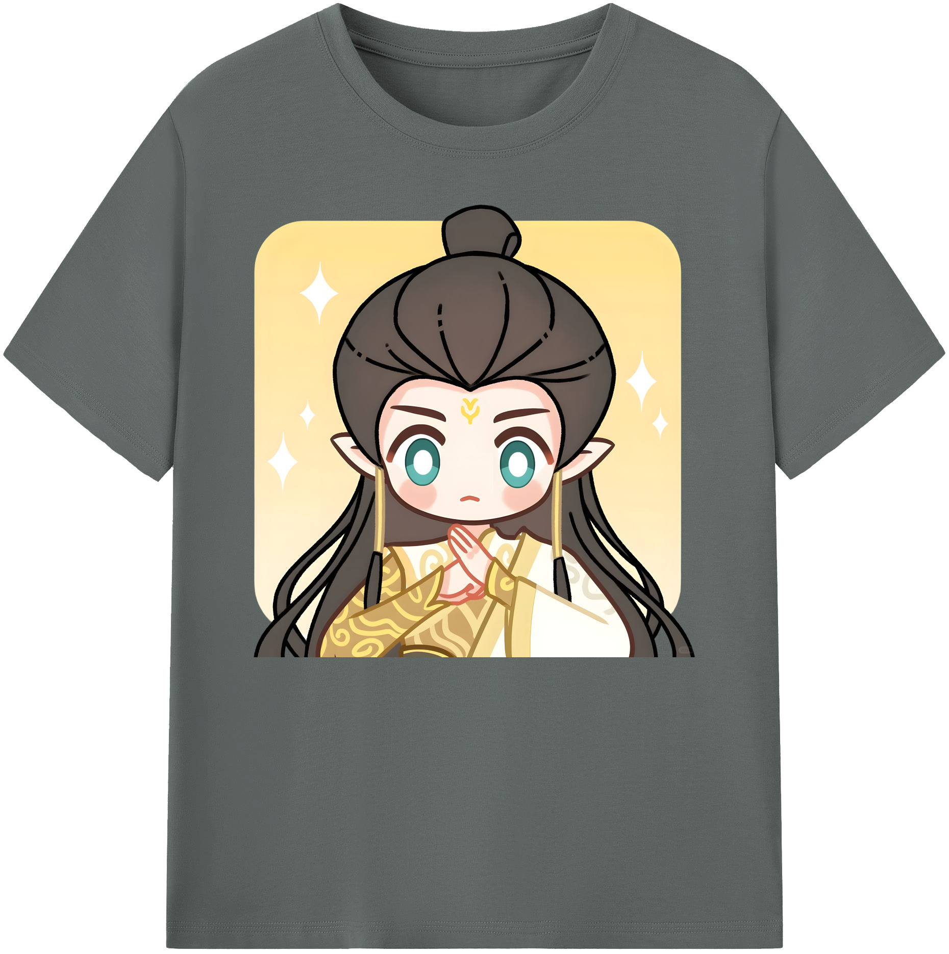 （画像用） Ne Zha 2 ナタ 魔童の大暴れ 綿100％ メンズ半袖Tシャツ｜肌触りやわらか＆通気性
